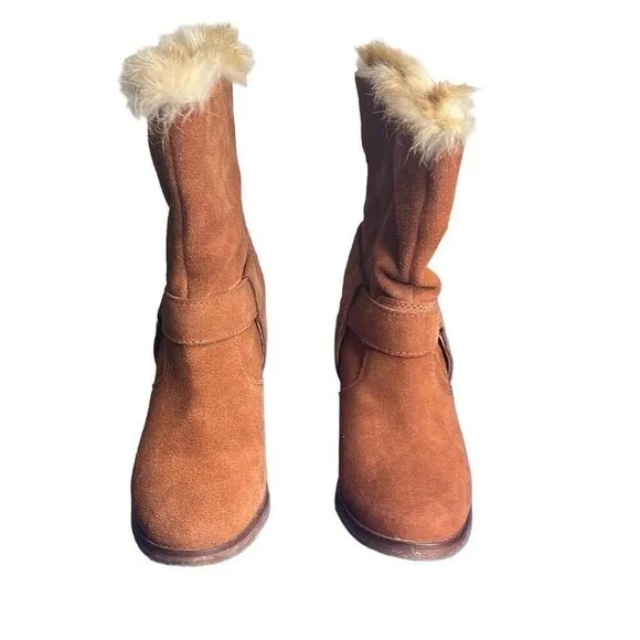 Koolaburra by Ugg Karlee Suede Fur Booties