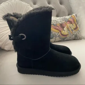 Koolaburra by UGG Remley Short Boots Black 8 NWOB