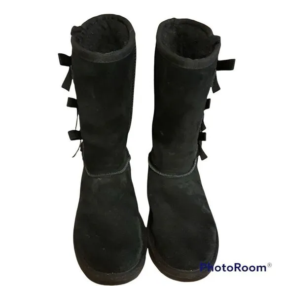 Koolaburra by Ugg Kids Victoria Tall Boot Black Size 2