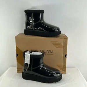 Koolburra by UGG Koola Clear Mini Boots- Clear/Black- Size 5- NIB