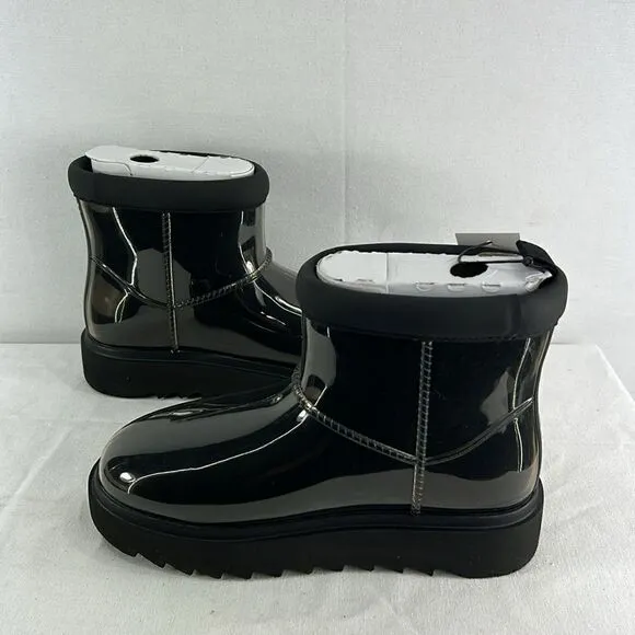 Koolburra by UGG Koola Clear Mini Boots- Clear/Black- Size 5- NIB