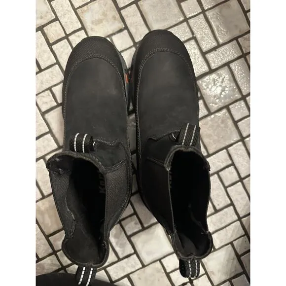 Korkers Men's Alpine Chelsea Outdoor Boots with TrailTrac Sole Size 6 Waterproof