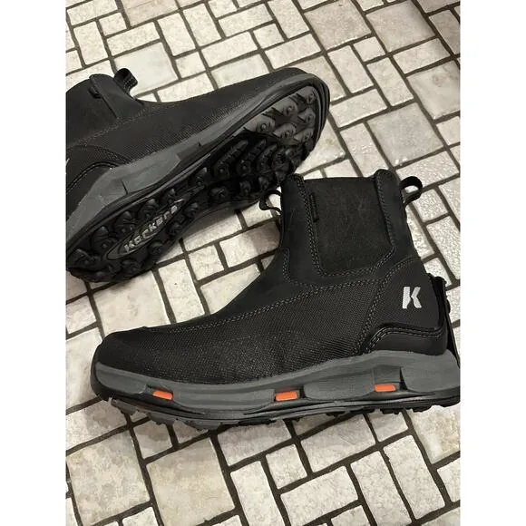 Korkers Men's Alpine Chelsea Outdoor Boots with TrailTrac Sole Size 6 Waterproof