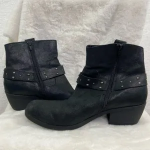 Korks by Kork-Ease Ankle Boots Moto Cassandra Suede Leather Studded Harness. 11