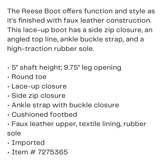 Korks Reese Boot Lace Up Brown Combo Faux Leather Women’s Size 8