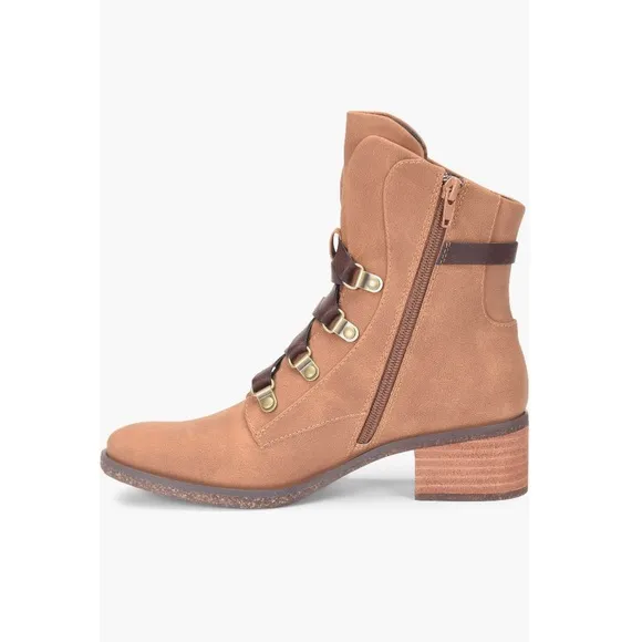 Korks Reese Boot Lace Up Brown Combo Faux Leather Women’s Size 8