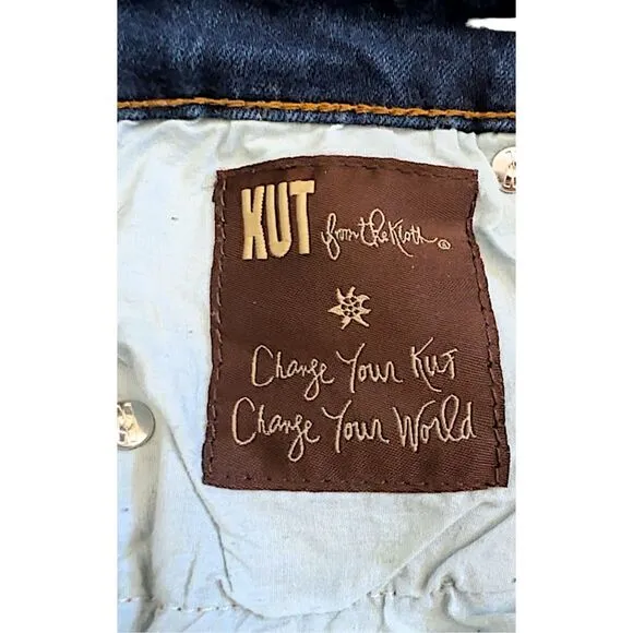 KUT From the Kloth Katy Mid Rise Relaxed Fit Boyfriend Skinny Jeans - Size 2  **