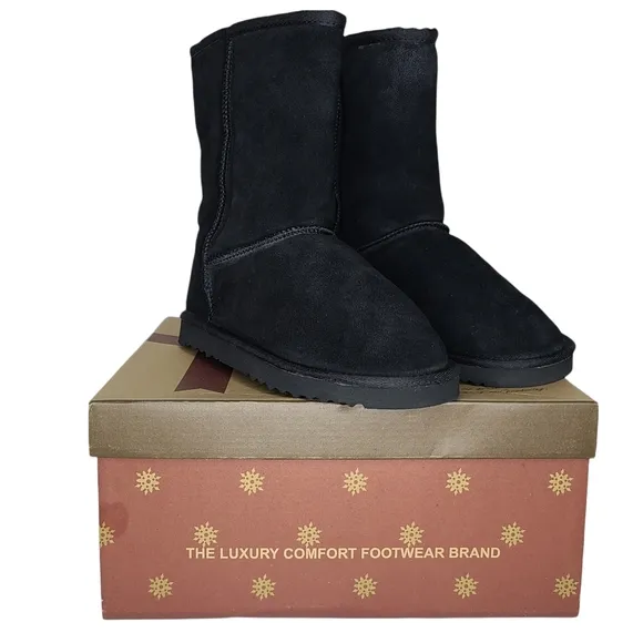 Lamo Leather Suede Boots W0909 Size 7 NIB