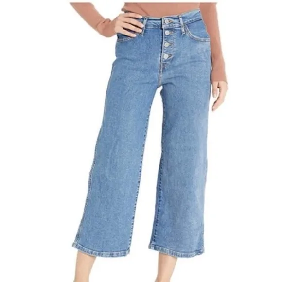 Levis Mile Wide Leg Women's Cropped Jeans, Size 27