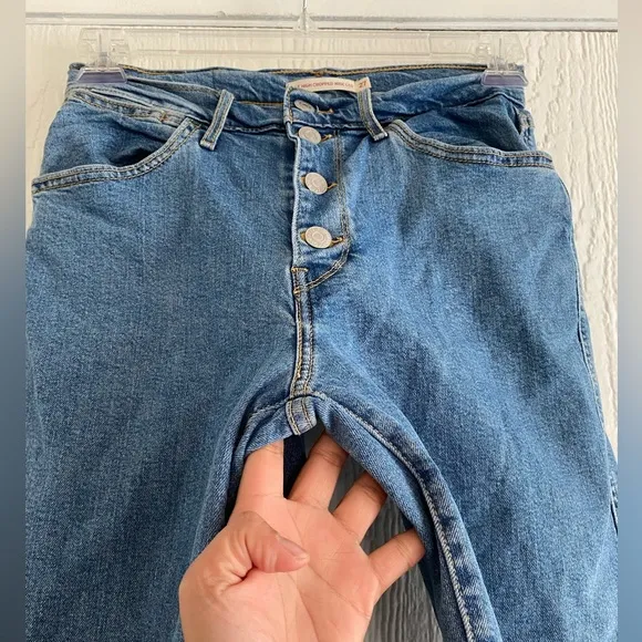 Levis Mile Wide Leg Women's Cropped Jeans, Size 27