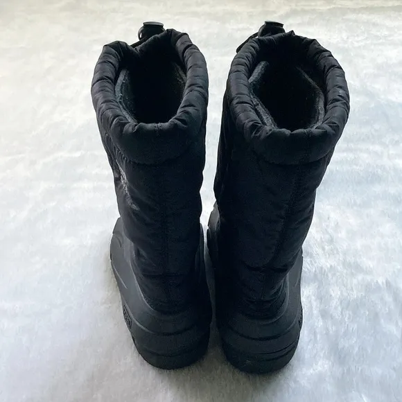 Like New Sorel Cub NY1799-011 Youth Insulated Lined Black Snow Boots Size 4