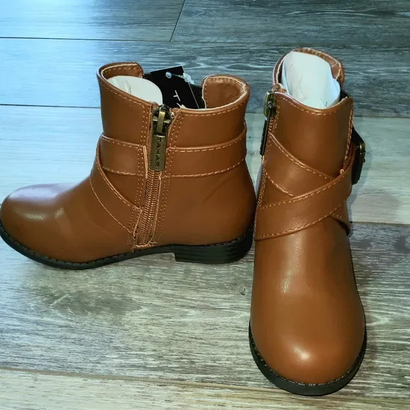 Little Girls Tahari Faux Leather Ankle boots