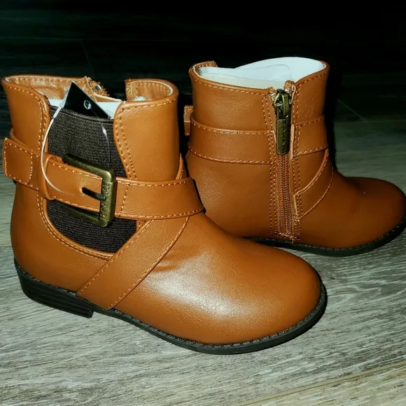 Little Girls Tahari Faux Leather Ankle boots