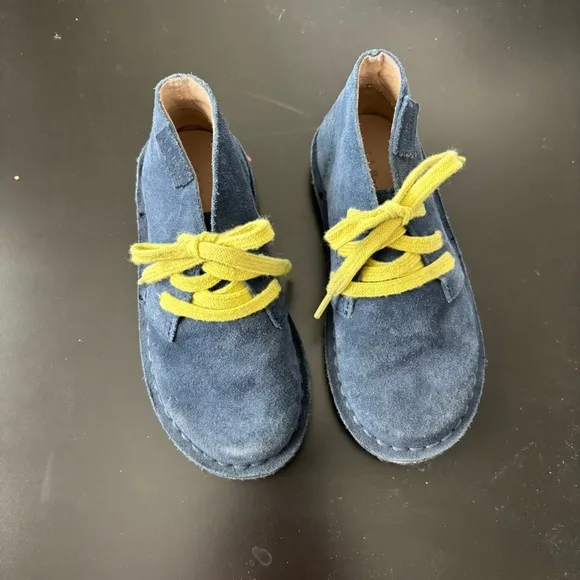 LL Bean Kids Chukka Boots Blue Suede Size 10