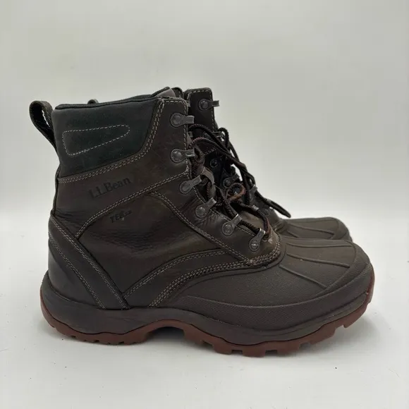 L.L. Bean Men’s 10 Brown Leather Storm Chaser Waterproof Lace Up Boots