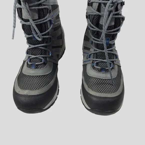 LL Bean Men’s Waterproof Wildcat Boots size 9 medium, grey/blue/black