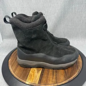 LL Bean Primaloft Men’s 9 Black Suede 200 Gram Insulated Boots Winter Warm Snow