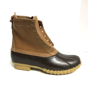 LL Bean Womens Duck Boots Waterproof Tan Leather Size 10 M