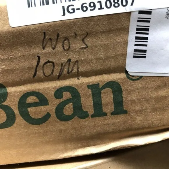 LL Bean Womens Duck Boots Waterproof Tan Leather Size 10 M