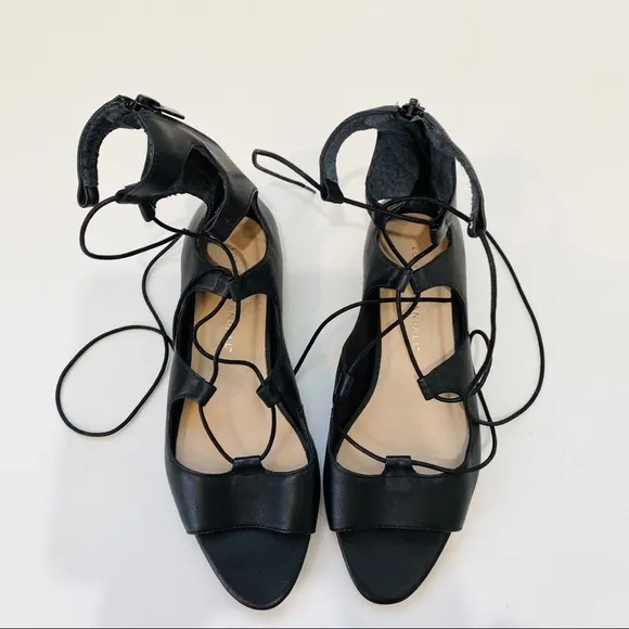 Loeffler Randall lace up sandals NEW