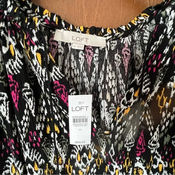 Loft Boho Inspired Tiered Dress NWT Perfect for Weddings Season Sz M Ret $89.95