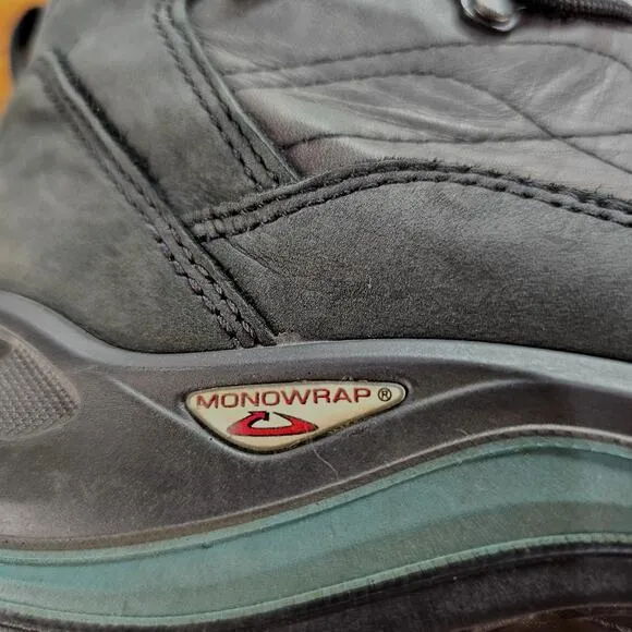 Lowa Bormio GTX QC Ladies 10 Goretex Waterproof Hiking Boots 820 Gram Gray Teal