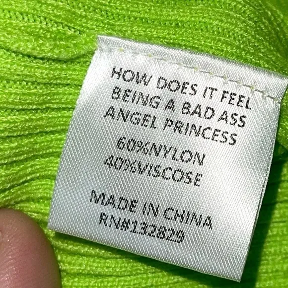LPA x REVOLVE Lime Green Open Back Mock Neck Pullover Sweater Small