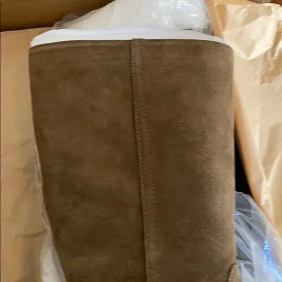 Lucky antique green suede boots