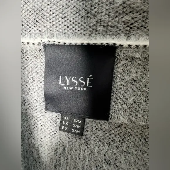 Lysse New York Faux Mink Sweater Coat  Sz Small