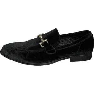 Madden Black Velvet Driving Loafers Horse Bit OrthoLite Cushion Shoes Men’s 8