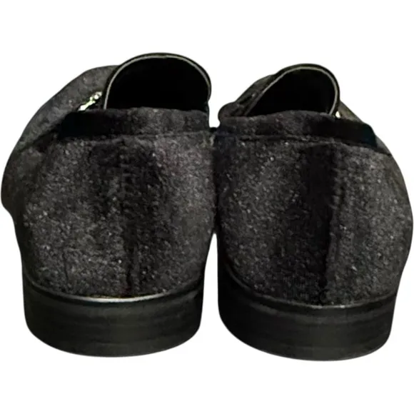 Madden Black Velvet Driving Loafers Horse Bit OrthoLite Cushion Shoes Men’s 8