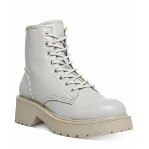 Madden Girl Womens Carra Faux Leather Lug Sole Ankle Boots