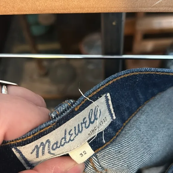 Madewell Button Front Denim Mini Skirt Size 32