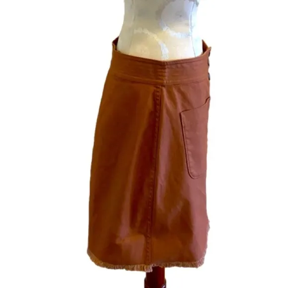 Madewell High-Waist Snap Skirt Size 6 NWT