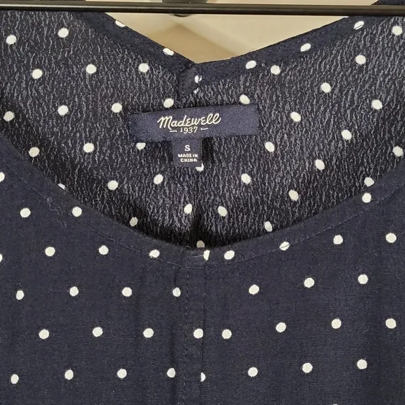 Madewell Layout Tunic Dress | Polka-Dot Dress |Tunic Dress | Madewell Dress | S