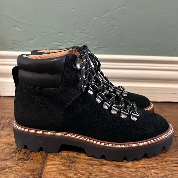 Madewell NEW The Citywalk Lugsole Hiker Boot, True Black Size 5