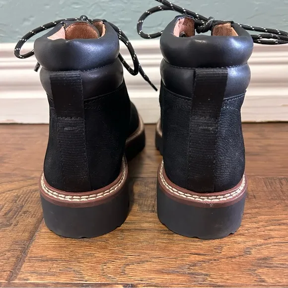 Madewell NEW The Citywalk Lugsole Hiker Boot, True Black Size 5