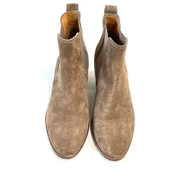 Madewell The Reagan Suede Ankle Boots Womens Size 7 Tan