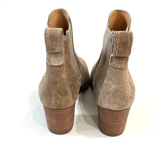 Madewell The Reagan Suede Ankle Boots Womens Size 7 Tan