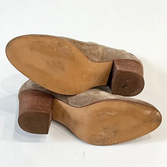 Madewell The Reagan Suede Ankle Boots Womens Size 7 Tan