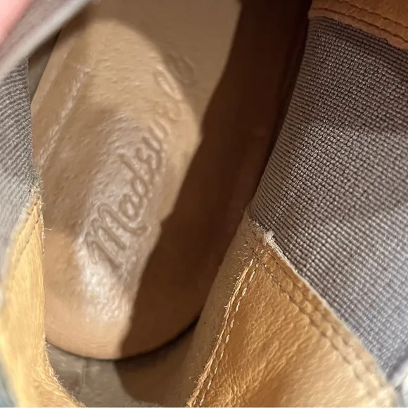 Madewell The Reagan Suede Ankle Boots Womens Size 7 Tan