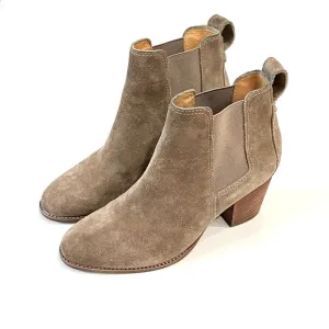 Madewell The Reagan Suede Ankle Boots Womens Size 7 Tan