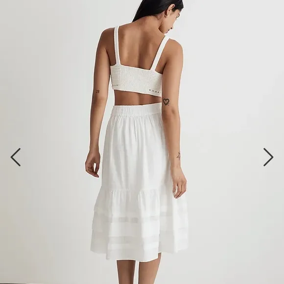 Madewell tiered midi skirt Sz XL