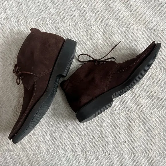 Magnanni Brown Suede Lace Up Chukka Boots 10.5