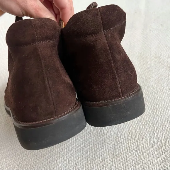 Magnanni Brown Suede Lace Up Chukka Boots 10.5