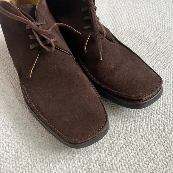 Magnanni Brown Suede Lace Up Chukka Boots 10.5