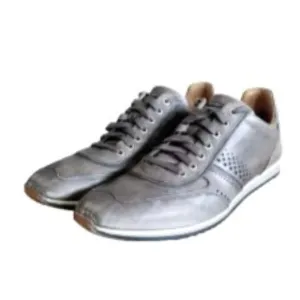 Magnanni Cristian Leather Fashion Sneakers Casual Shoes Made In Spain Gray sz 11
