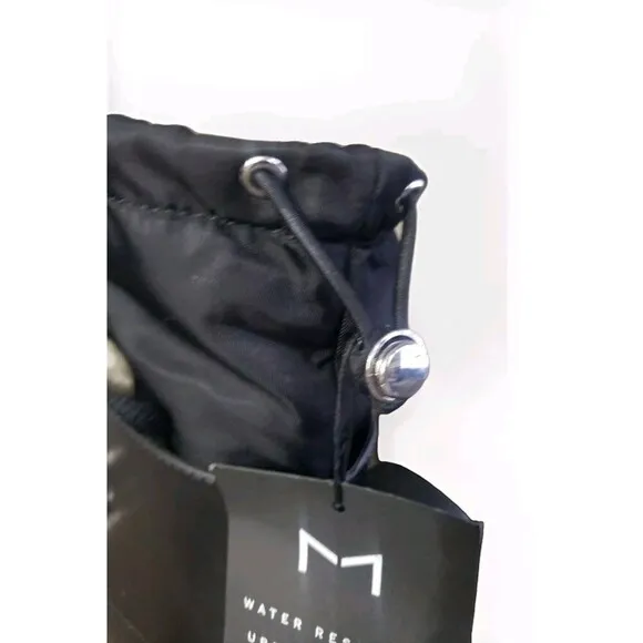 Marc Fisher Boots Womens 10M Black Combat  Lace Up Faux Fur Water Resistant  NWT