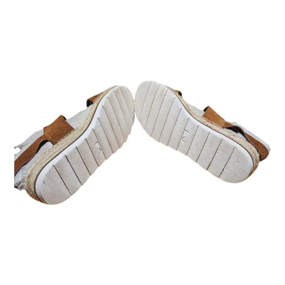 Marc Fisher LTD Brown Espadrille Sandals Size 9M