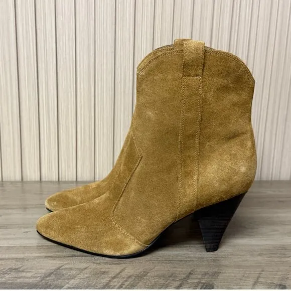 Marc Fisher LTD Carissa Suede Ankle Boots Women’s Size 7.5M